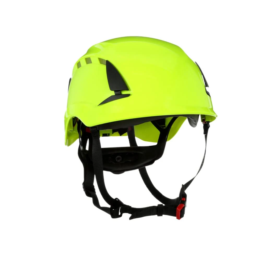 3M SecureFit X5000 Safety Helmet, Vented, 1000V, CE, Hi-Viz Green, X5014VE-CE