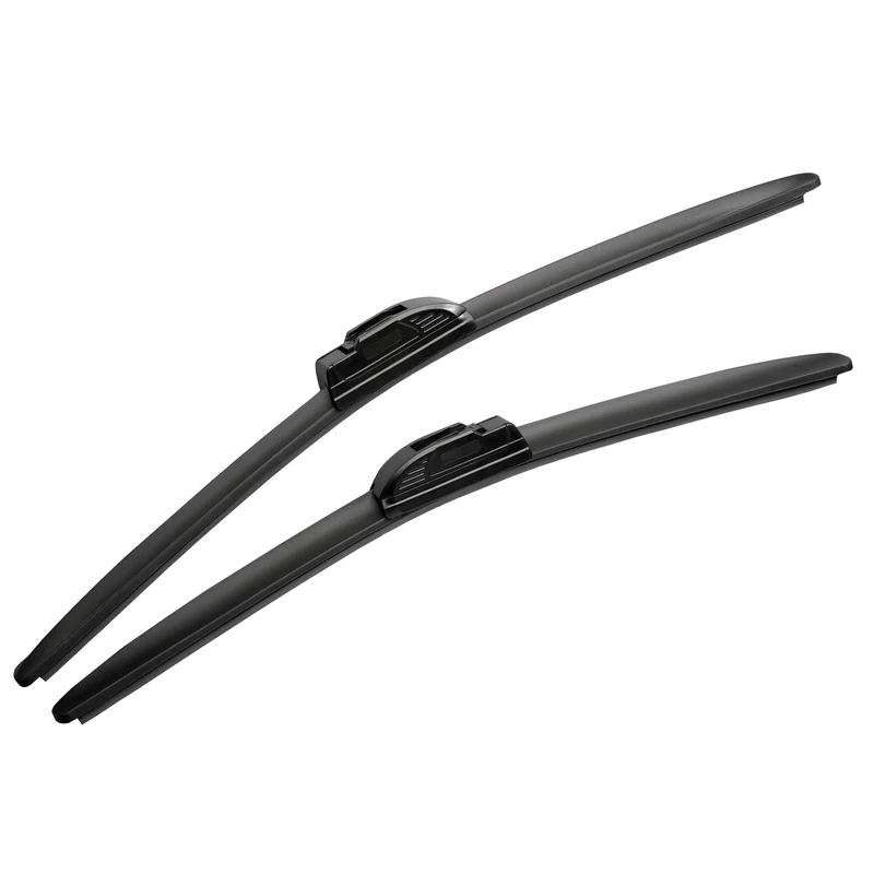 MOTIUM 26"+20" Super Silicone Windshield Wiper Blades, Fit for J hook Wiper Arms (set of 2)