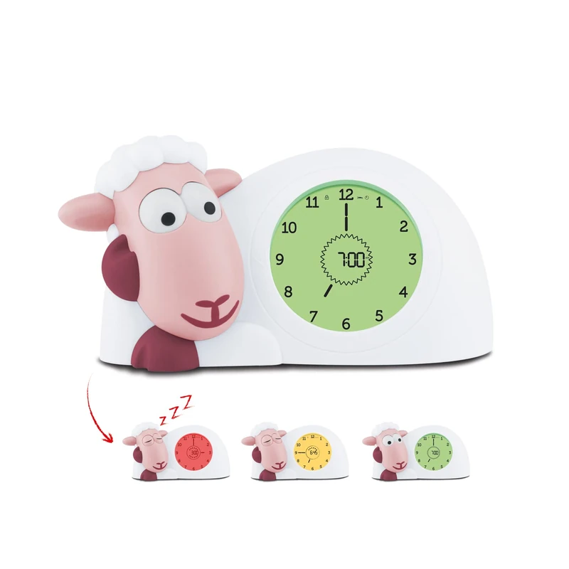 ZAZU Sam the Lamb Kids Sleep Trainer Clock and Nightlight