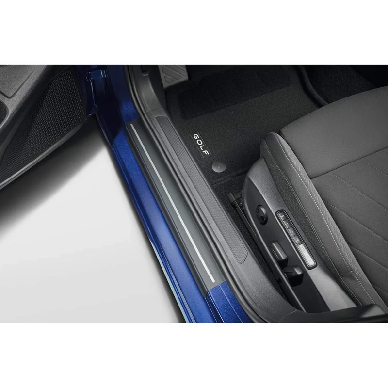 Volkswagen 5H0071310ZMD Protective Film, Door Sill Protectors Decorative Stripes Black/Silver