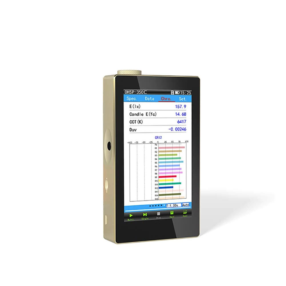 Hopoocolor OHSP350C Spectrometer Light Portable Spectrum Analyser for LED Light Tester