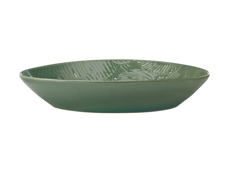 Maxwell & Williams Panama Oval Serving Dish in Gift Box, Stoneware, Kiwi Green, 32 x 23 cm - Image 1