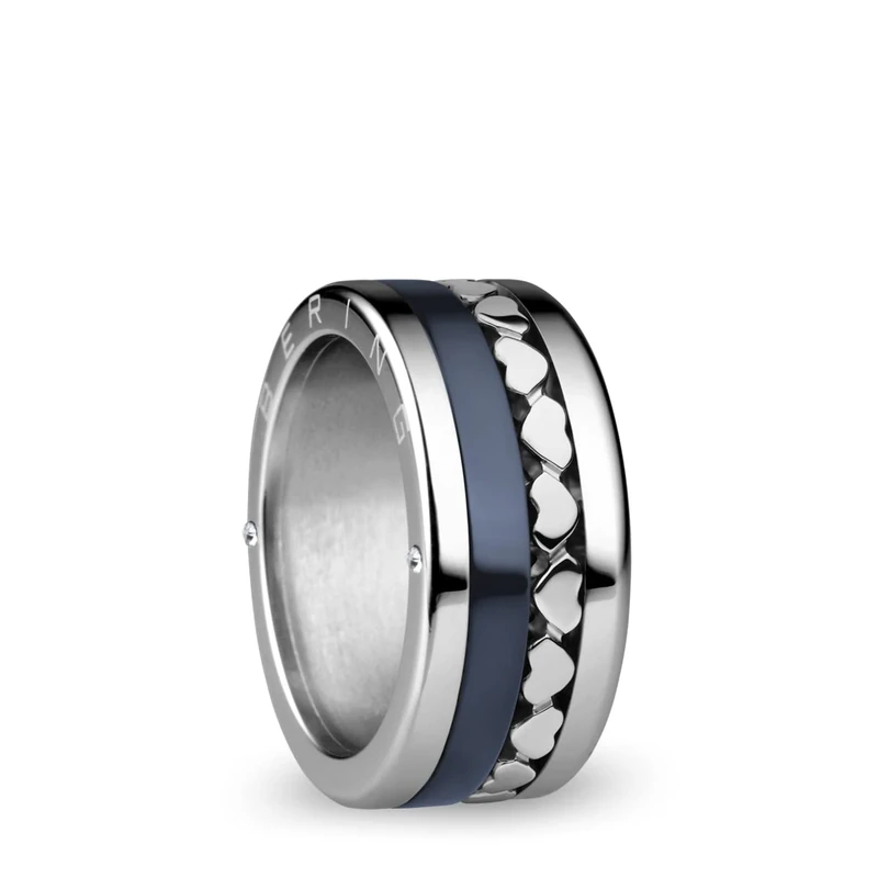 BERING Damen Ring in glänzendem silber - Arctic Symphony Collection aus Edelstahl - Maas 10