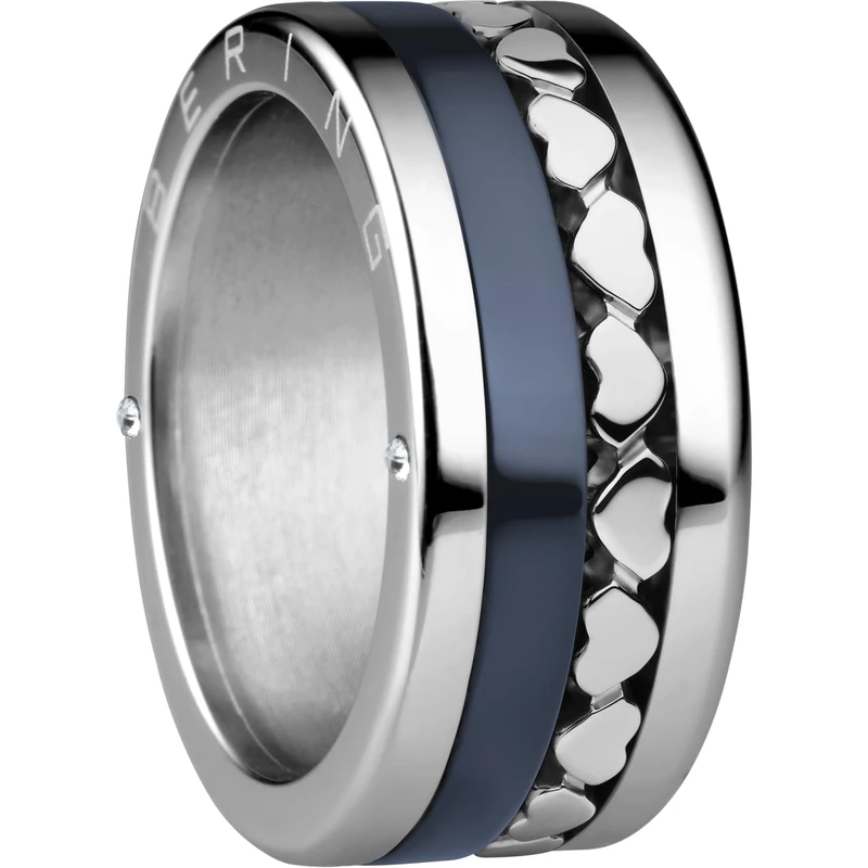 BERING Damen Ring in glänzendem silber - Arctic Symphony Collection aus Edelstahl - Maas 6