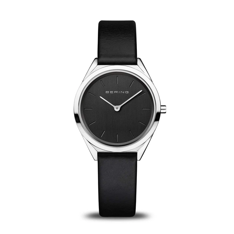 BERING Women Analog Quartz ultra slim collection Watch with Calfskin Leather Strap and Sapphire Crystal 17031-402