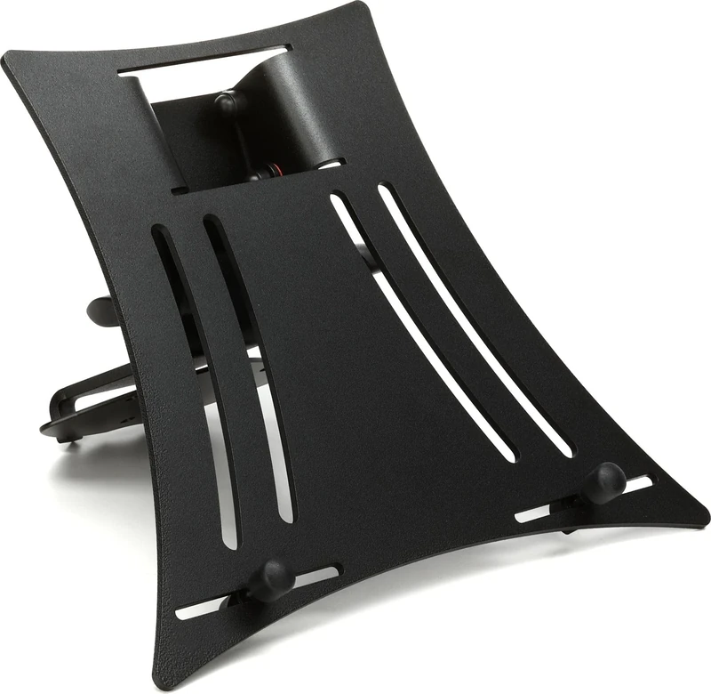 K&M 18863 Laptop Tray for Spider Pro, Baby Spider Pro - Laptop Desk Black - Aluminium, Steel - Tilting Tray