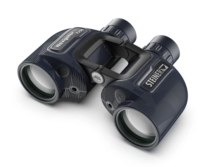 STEINER Navigator 7x50 Binoculars - Magnification 7X - High Contrast Optics - Floating Prism System - Sports-Auto Focus - Delivers Excellent Image Clarity, Navy Blue (2342, New Version)