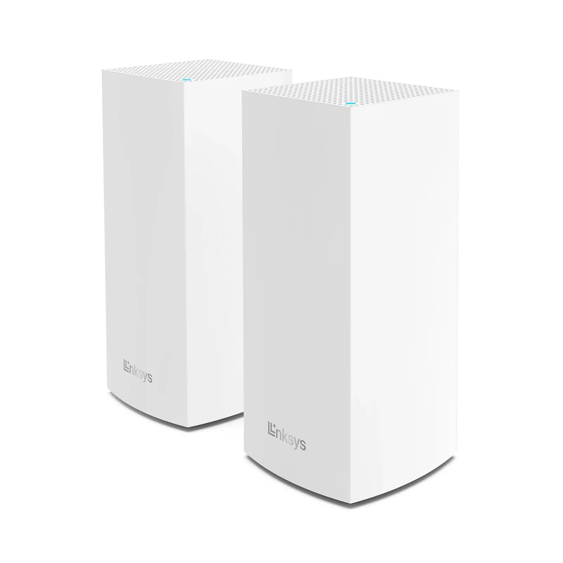 Linksys Velop MX10600 Tri-Band Whole Home Mesh WiFi 6 System (AX5300) - WiFi Router, Extender, Booster up to 6000 sq ft, 4x Faster Speed 100+ Devices, MU-MIMO & Parental Controls - White , Pack of 2