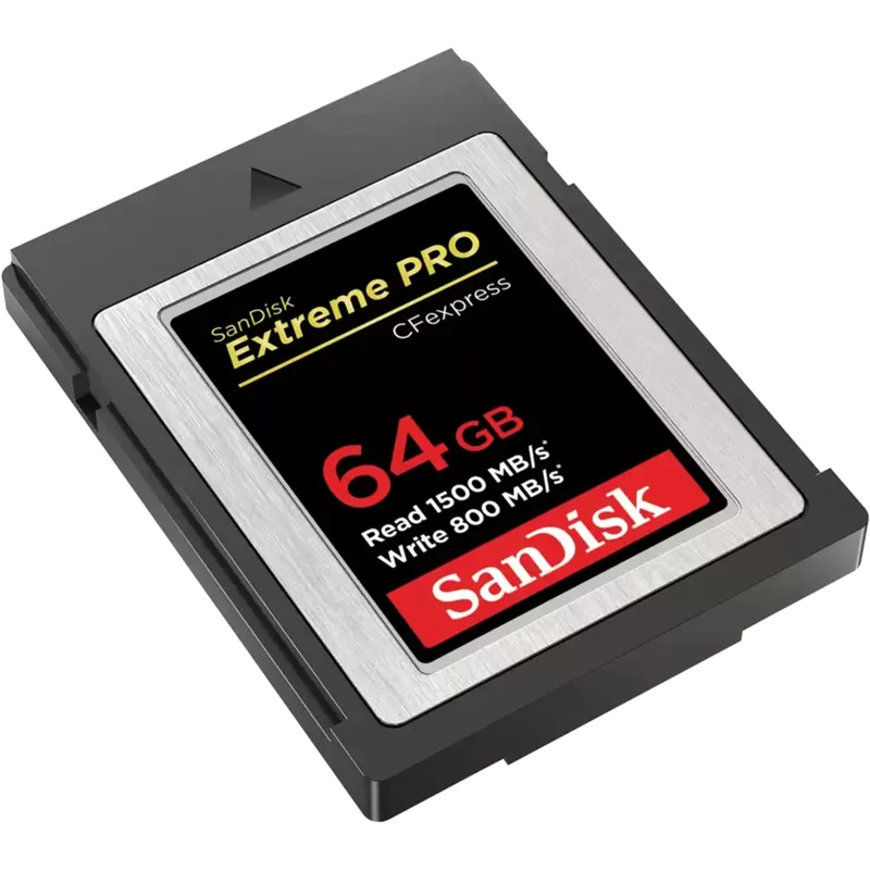 SanDisk Extreme PRO 64GB CF Express Card Type B, up to 1500MB/s, for RAW 4K video