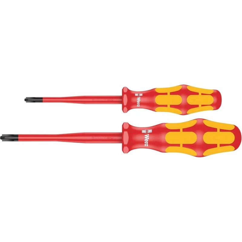 Wera VDE Slim Screwdriver Set, 165 is PZ/SL # 1 + 2, 2PC - 05006470001