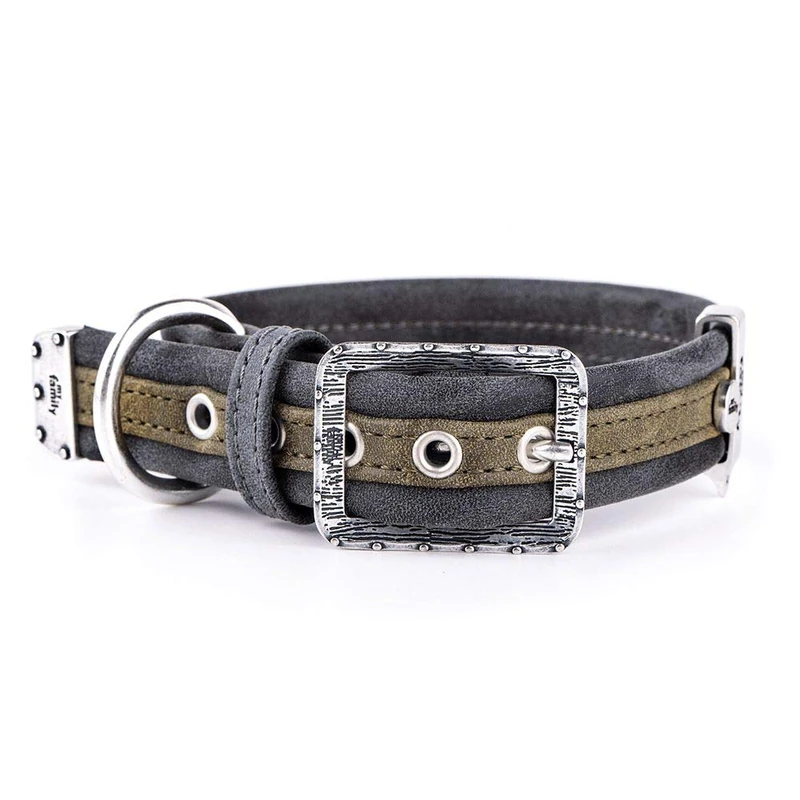 MyFamily Faux Leather Collar Made in Italy Ascot Collection