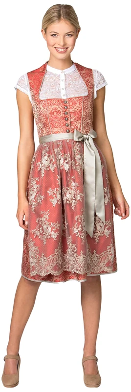 Stockerpoint Women's Dirndl Odina Special Occasion Dress Not Applicable, Red, 38