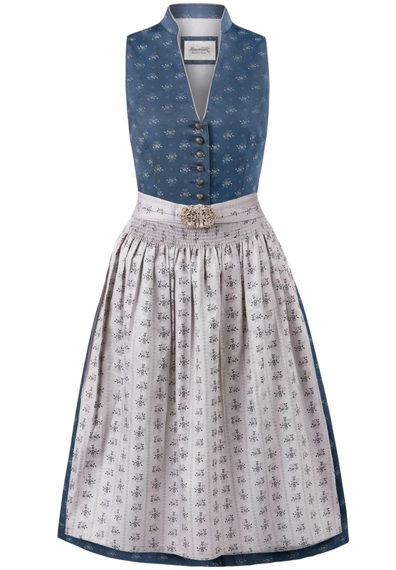 Stockerpoint Women's Dirndl Amalie2 Special Occasion Dress Not Applicable, Dark Blue-Gray, 44