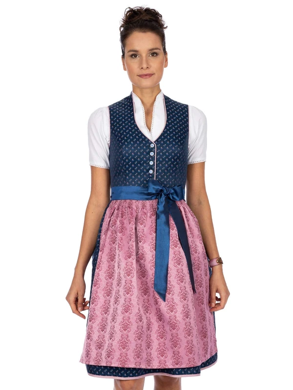 Stockerpoint Women's Dirndl Cynthia Special Occasion Dress Not Applicable, Blue-Rose, 38