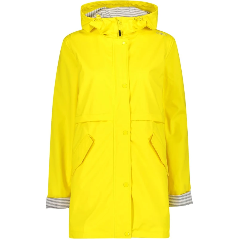 CMP - Woman Jacket Fix Hood, Yellow, L