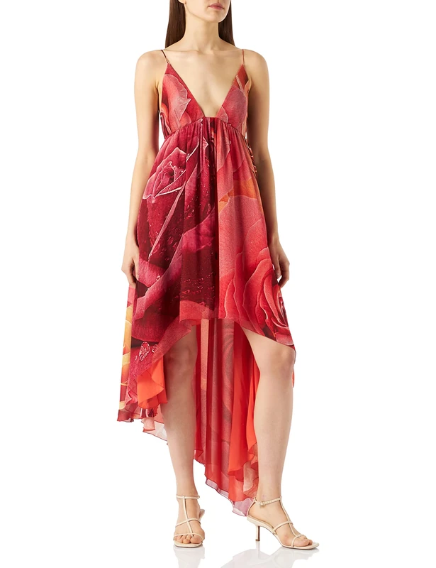 Just Cavalli Women's Vestito Dress, 182S Red Variant, 36