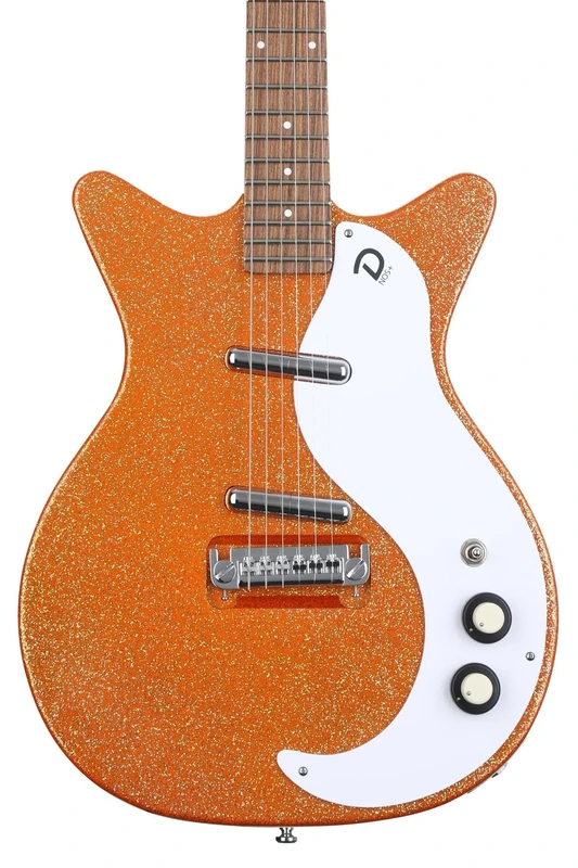 Danelectro '59M NOS Electric Guitar ~ Orange Metal Flake