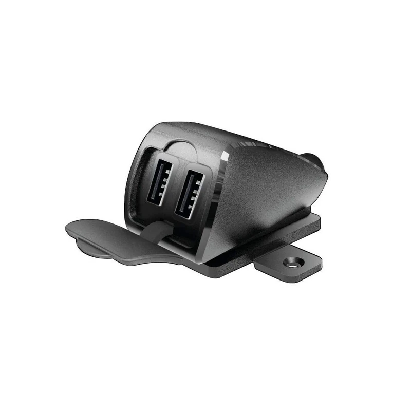 Lampa Usb-Fix Trek 2, rainproof double usb charger, screws or double-sided tape fixing - Ultra Fast Charge - 5400 mA - 12/24V - Image 1