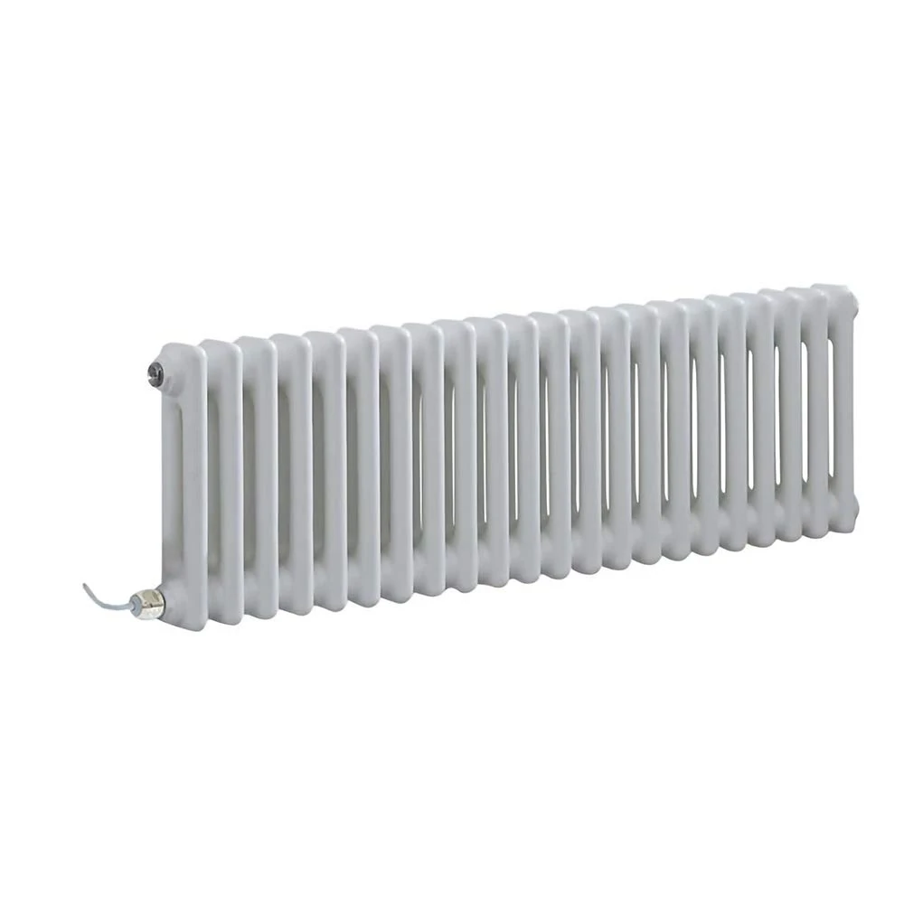 Milano Windsor 800W White Cast Iron Style 2 Column WiFi Electric Radiator - 300mm x 1010mm