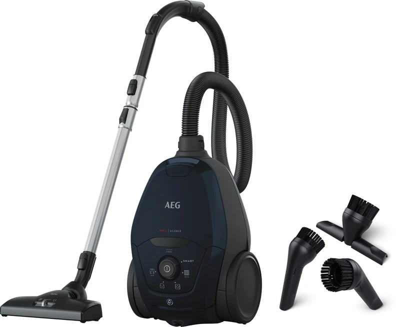 AEG Vacuum Cleaner With Bag, VX82-1-2ST, Automatic Suction Regulation, Suitable For All Floor Types, 12m, HEPA Filtration System, 57dB, Hand Vacuum, 3 Accessories, Space Teal - Image 1