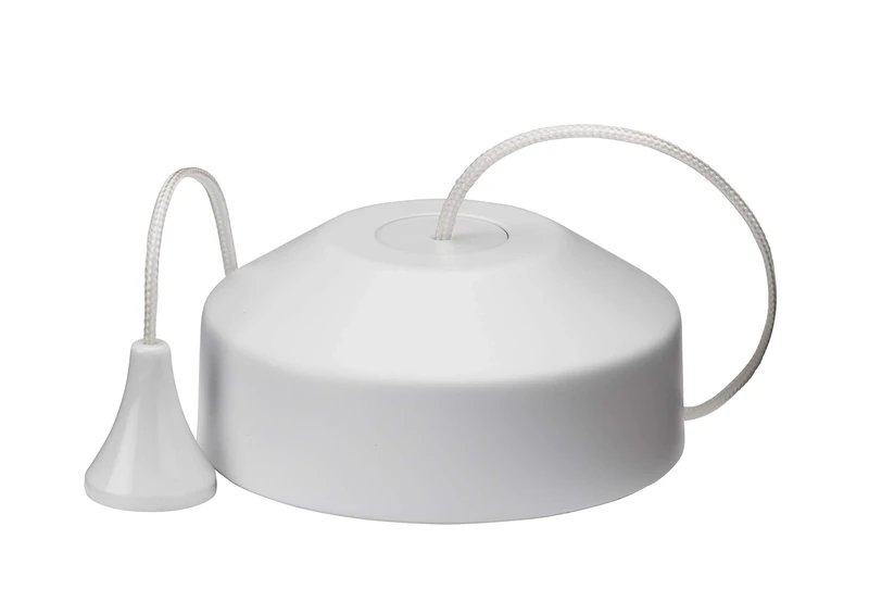 Knightsbridge 8300MW 2 Way Pull Cord Light Switch in Matt White, 74.0 mm*74.0 mm*36.0 mm