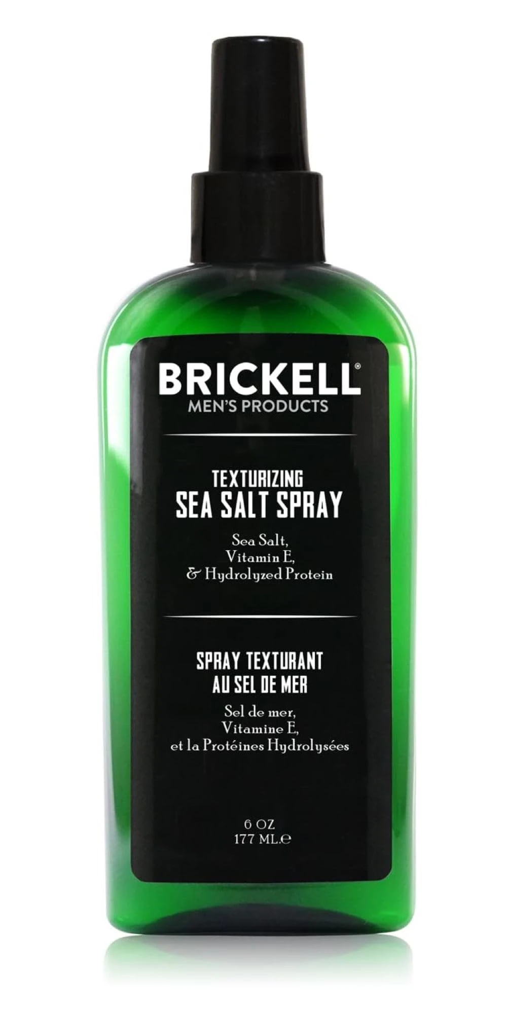 Brickell Men's Texturizing Sea Salt Spray for Men, Natural & Organic, Alcohol-Free, Lifts and Texturizes Hair for a Beach or Surfer Hair Style, 177 ml