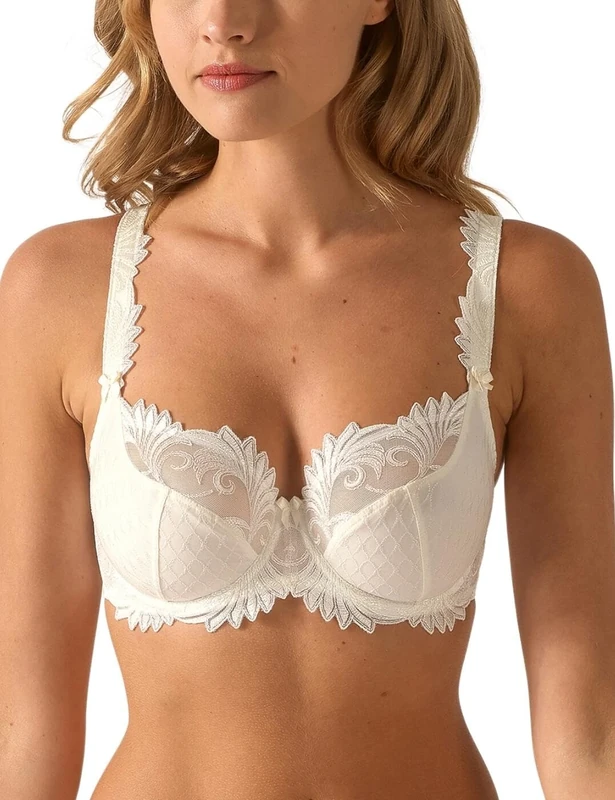 Empreinte Thalia Underwired Microfibre Low-Necked Bra (32C, Ivory)