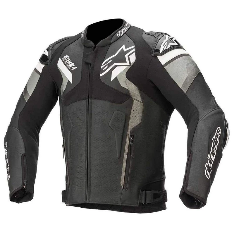 Alpinestars Atem V4 Leather Jacket Black/Grey/White
