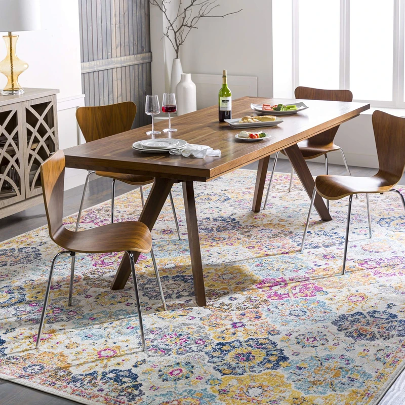 Livabliss Sicily Vintage - Runner s Living Room 90x150 cm, Hallway, Kitchen Area - Traditional Multicoloured Boho, Easy Care - Bohemian Large, Mustard, Orange, Burgundy