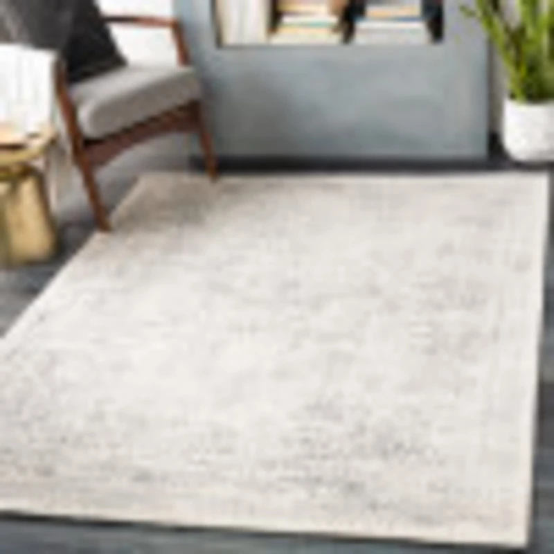 Livabliss Marrakech Vintage - Area s for Living Room 200 cm, Bedroom - Scandi Neutral s, Traditional Patterned Boho Style, Natural Easy Care Pile - Large, Neutral Grey and Cream
