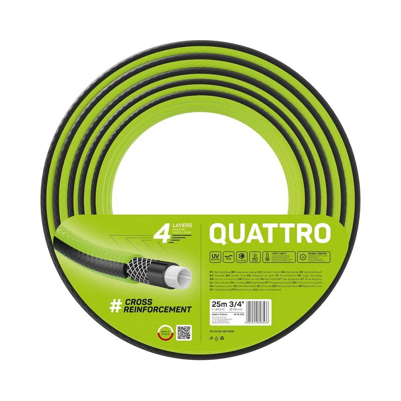 Cellfast Quattro Garden Hose, Green