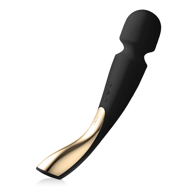 LELO SMART Wand 2 Large All-Over Body Handheld Waterproof Vibrator and Wand Massager, Vibrating Massager for Her and Wand Massagers for Neck and Back with 10 Vibration Patterns (Black) - Image 1