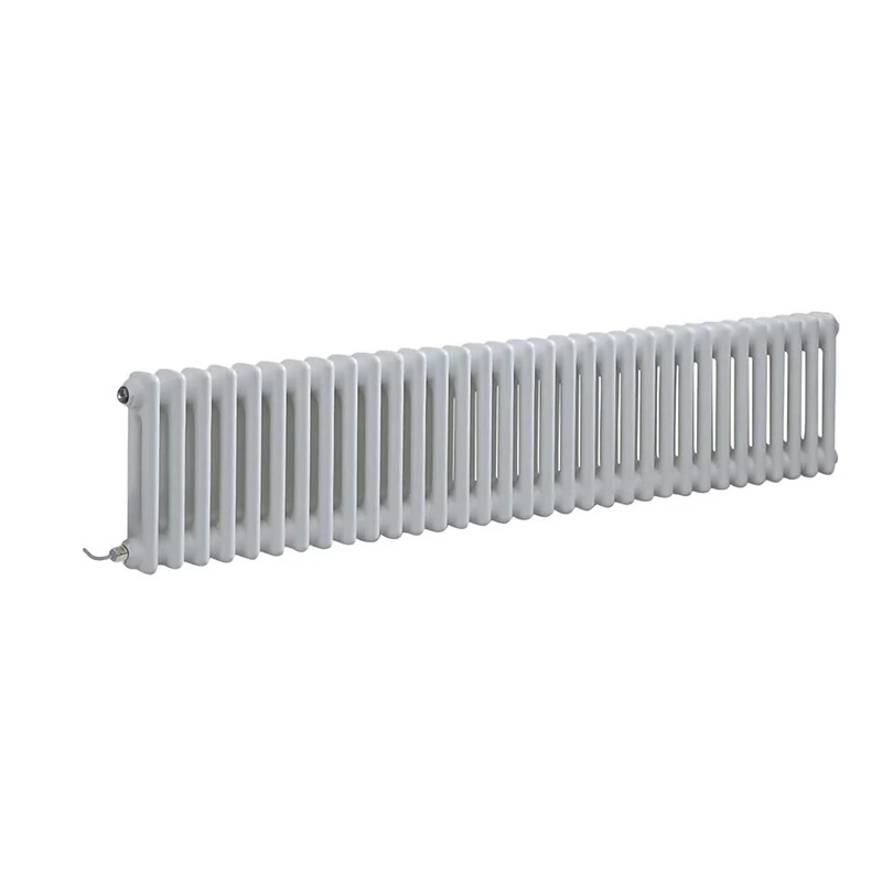 Milano Windsor 1200W White Cast Iron Style Radiator - 300x1505mm