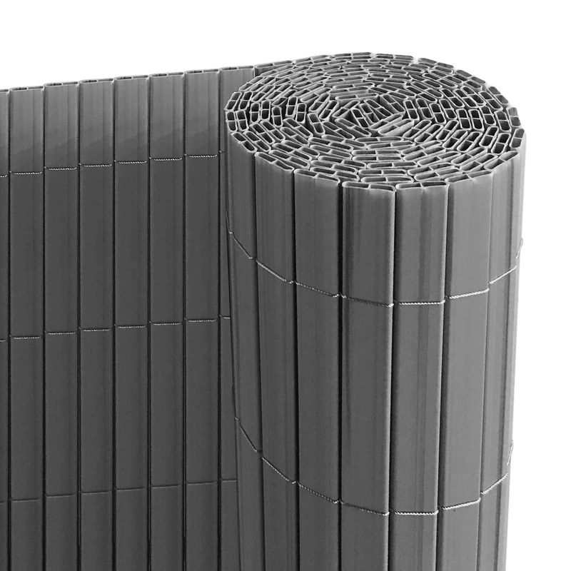 Ribelli® PVC Privacy Screen Mat with Bridge, Extra Stable Privacy Fence, Balcony Wind Protection (160 x 300 cm, Anthracite)