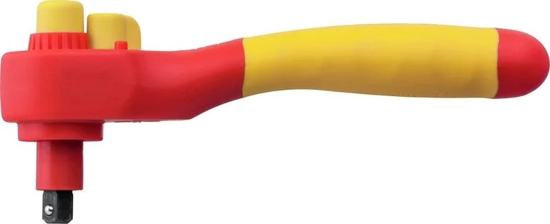 Wiha 43054 Series 7207NRW Insulated Ratchet Wrench for Nut Drivers Switchable, Red