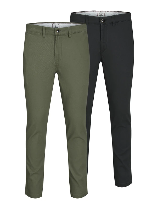 Jack & Jones Men's Jjimarco Jjdave Sa 2 Pack Trouser, Black, 28W / 32L