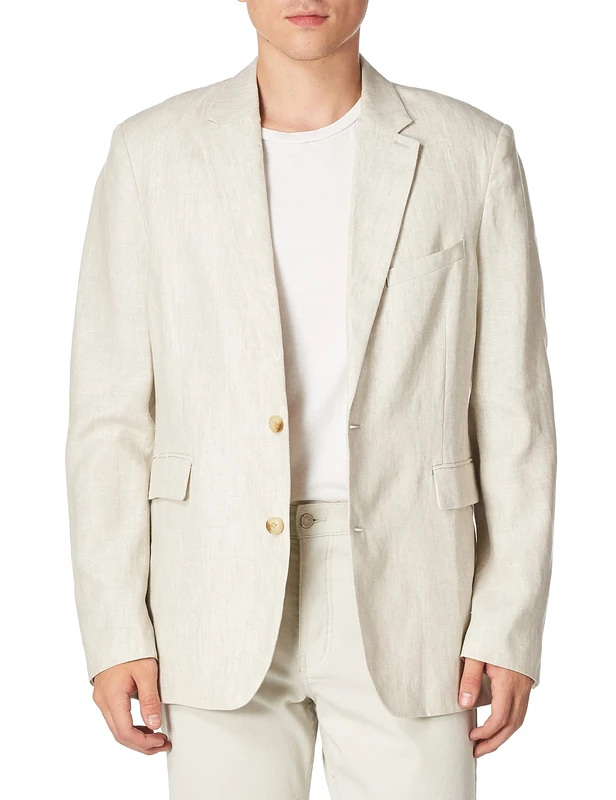Cubavera Men's Collection Delave 100% Sport Coat (Size Small-Xx-Large), Natural Linen