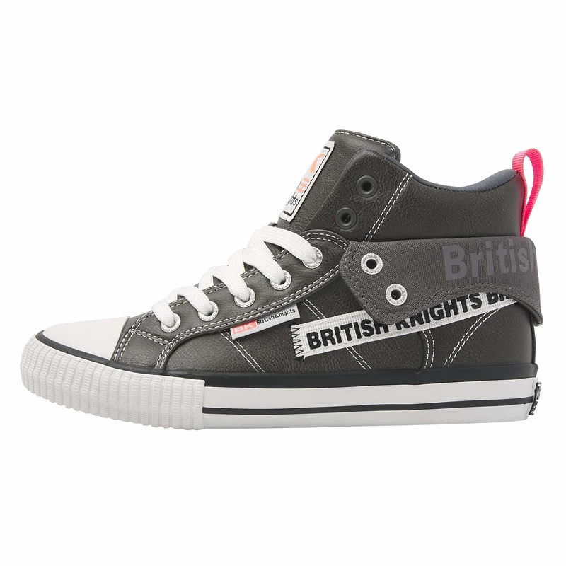 British Knights B46-3707-02 Women’s Sneaker, Dk Gray/Pink, 6 UK