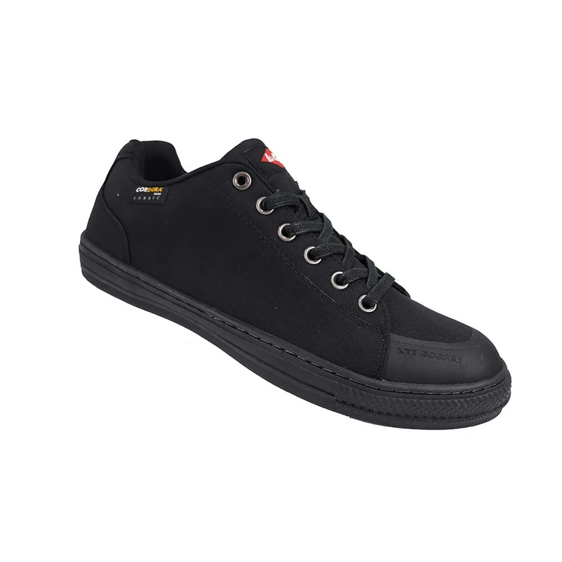 Lee Cooper Workwear LCSHOE149 Unisex SB SRA Retro Baseball Cordura Safety Shoe, Black, 5 UK