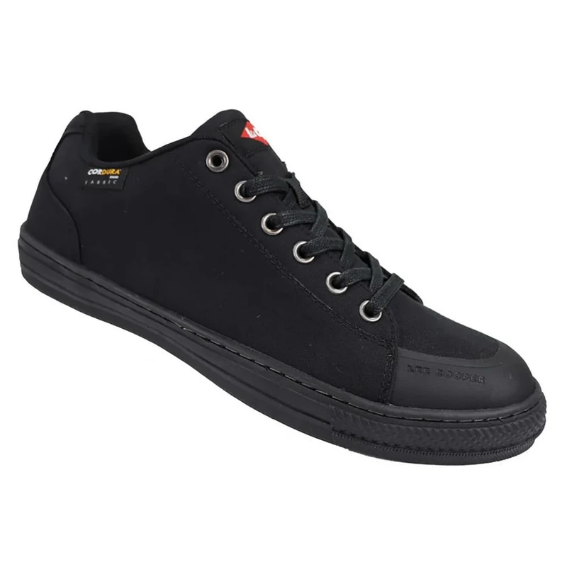 Lee Cooper Workwear LCSHOE149 Unisex SB SRA Retro Baseball Cordura Safety Shoe, Black, 10 UK