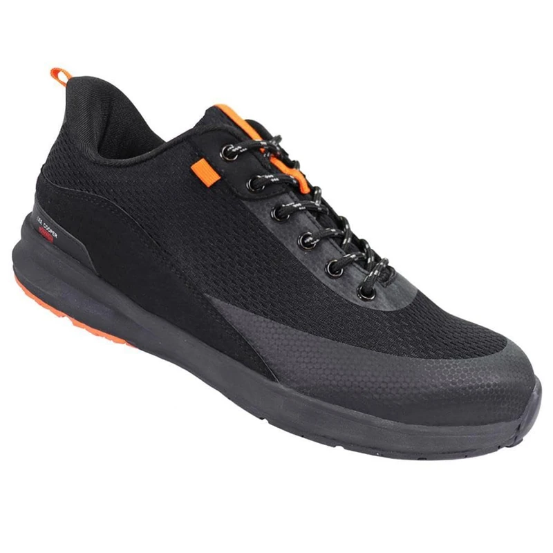 Lee Cooper LCSHOE143 Men's Lightweight Work Safety Trainer Shoes SB/SRA, Black, 12 UK