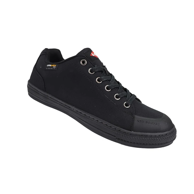 Lee Cooper Workwear LCSHOE149 Unisex SB SRA Retro Baseball Cordura Safety Shoe, Black, 8 UK