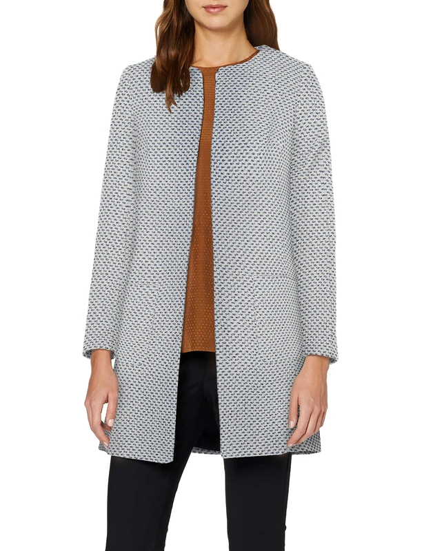 HELENE BERMAN Women's Alice Jacket, Blue/Navy/Cream, S