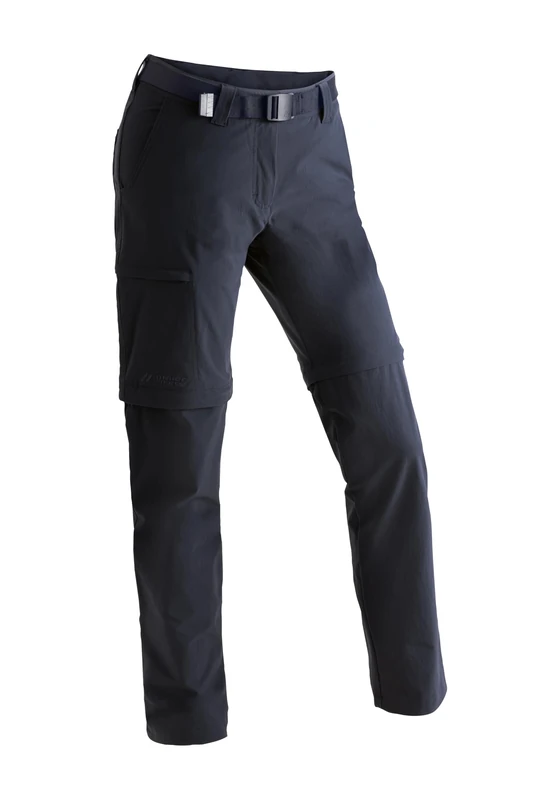Maier Sports Inara Slim Zip Women's Hiking Trousers, Water Repellent Trousers for Trekking and Hiking, Slim Fit, Zip-Off Function, PFC Free, MSTRETCH Pro 4 and Dryprotec