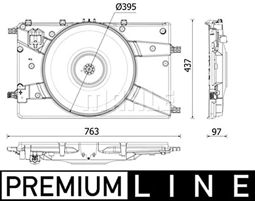 MAHLE 70828081 Coolant/Condenser Fan