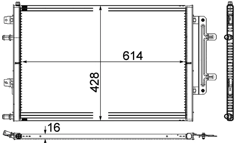 MAHLE 70823183 coolant cooler