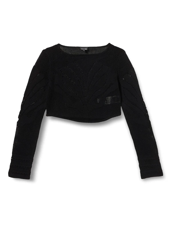 Just Cavalli Women's Pullover Sweatshirt, Nero, XXL