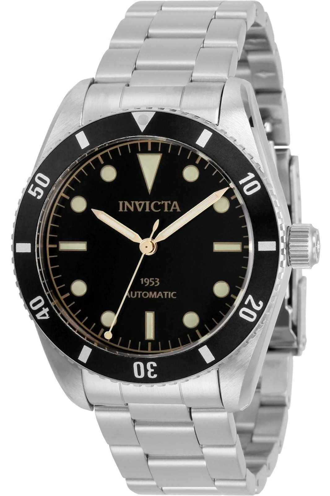Invicta VINTAGE Pro Diver 31290 Men's Watch - Waterproof - Analogue - Automatic Movement - stainless steel with Black dial - 40mm
