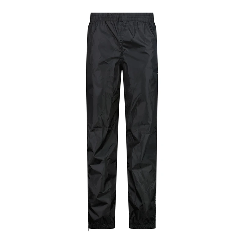 CMP - Woman Pant Rain With Lining And Full Lenght Side Zips, Black, S
