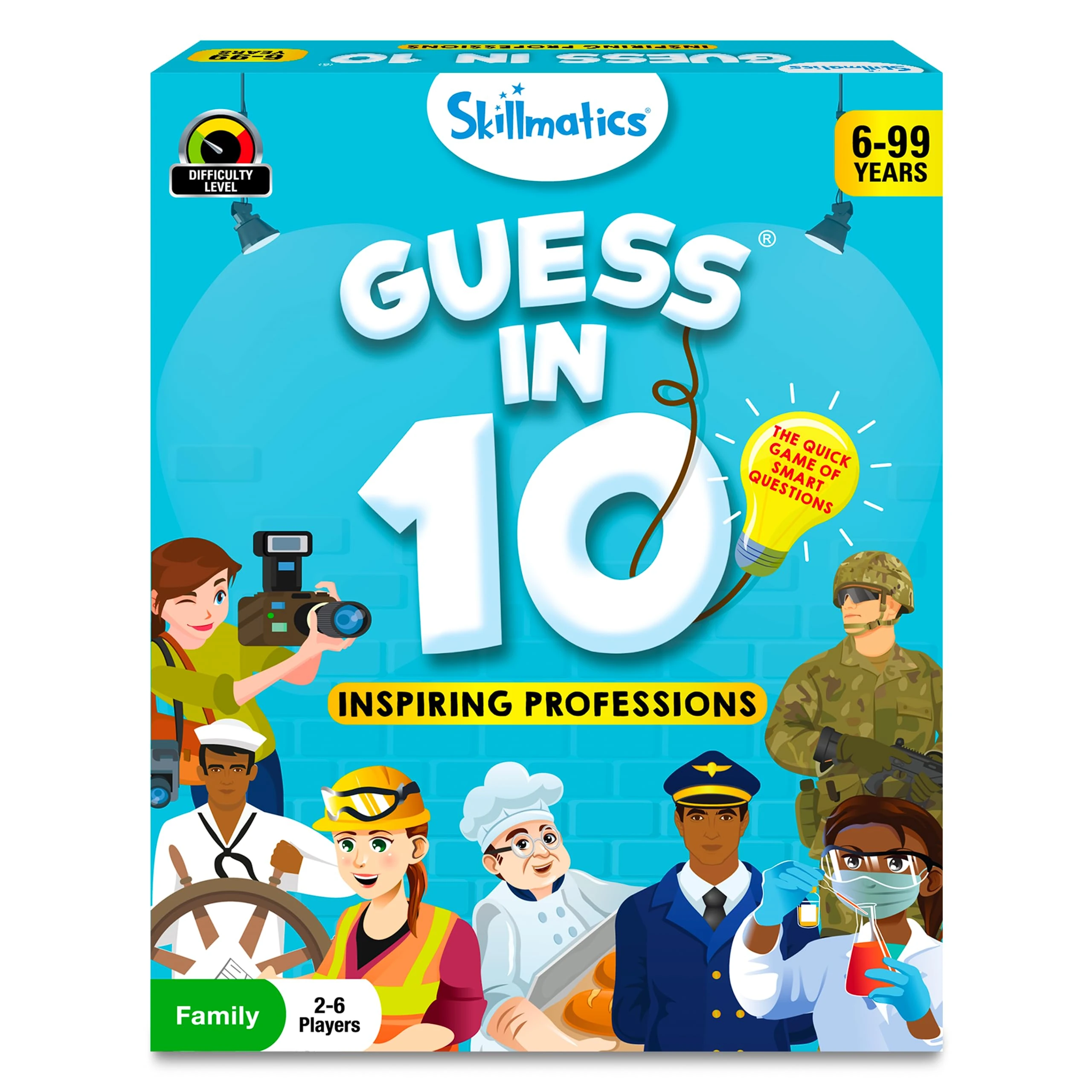 Skillmatics Guess in 10 Professions, Perfect for Boys, Girls, Kids & Families Who Love Card Games, Educational Toys, Gifts for Ages 6, 7, 8, 9 and Up